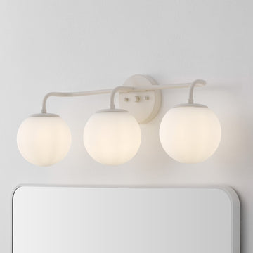 Louis Parisian Globe Metal/Frosted Glass Modern Contemporary LED Vanity